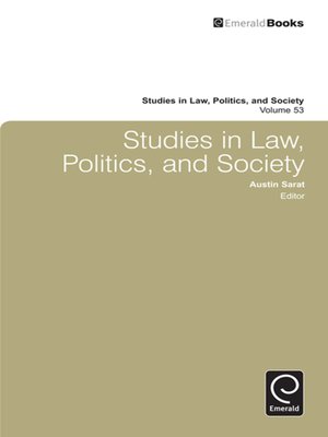 cover image of Studies in Law, Politics, and Society, Volume 53